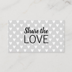 Verwijs een vriend trendy modern grijs visitekaart visitekaartje