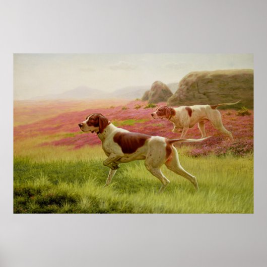 Verwijzers in een landschap, 19e eeuw poster (Voorkant)