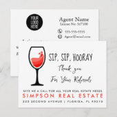 Verwijzing naar onroerend goed sip horay Aankondig Aankondigingskaart (Voorkant / Achterkant)