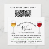 Verwijzing naar onroerend goed wijn Aankondiging (Voorkant / Achterkant)