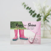 Verwijzing van vastgoedmarketing bij terugkerende briefkaart (Staand voorkant)