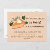 verwijzingen naar segment onroerend goed Aankondig Aankondigingskaart (Voorkant / Achterkant)