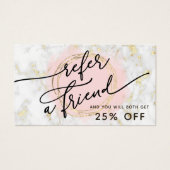 verwijzingskaart voor marmerontwerp visitekaartje (Voorkant)