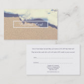 verwijzingsprogramma met golf aanbevelingskaartje (Voorkant / Achterkant)