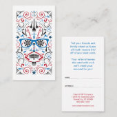 verwijzingsprogramma voor vrienden en familielever aanbevelingskaartje (Voorkant / Achterkant)