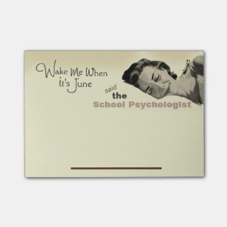 Verwil van een schoolpsycholoog Post-it Notes
