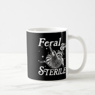 Verwilderd en steriel, grappig wasbeer meme koffiemok