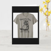 Verwilderd en Zwanger Raak Me Niet Grappig Zwanger Kaart (Gele Bloem)