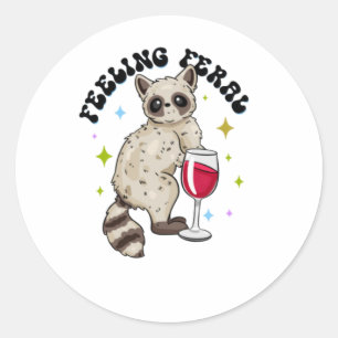 Verwilderd gevoel ronde sticker