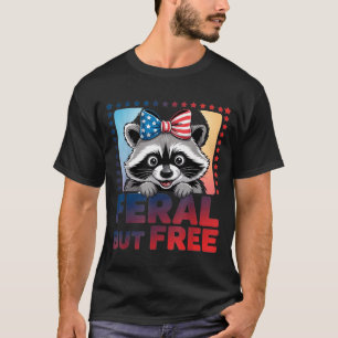 Verwilderd maar zomervuil vuurwerk 4 juli boog t-shirt