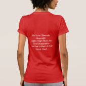 Verwilderde huisvrouw T-shirt (Achterkant)