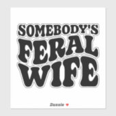 Verwilderde vrouw auto vinyl auto decal sticker (Vel)