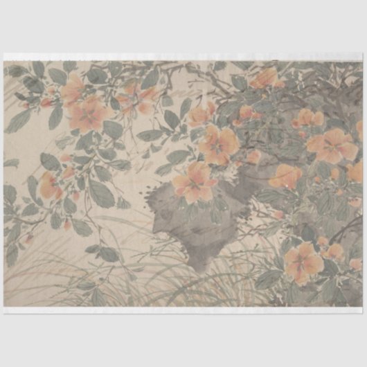 Verwisselingspapier voor Floral Script-meubels Tissuepapier (Voorkant)