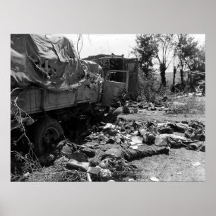 Verwoeste Duitsers in Chambois Frankrijk Tweede We Poster