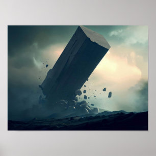 Verwoeste monoliet poster