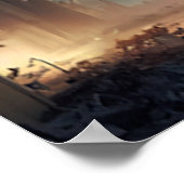 Verwoeste stad poster (Hoek)