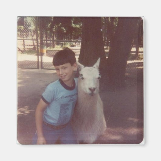 Verwoeste 'Um Llama knuffel magneet (Voorkant)