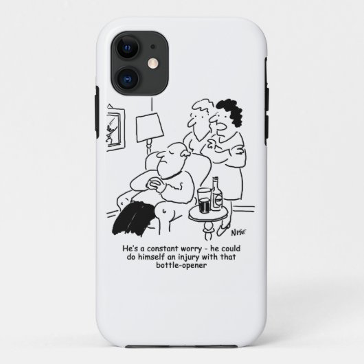 Verwonding met een flesopener Case-Mate iPhone case (Achterkant)