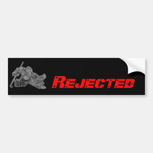 Verworpen Bumpersticker