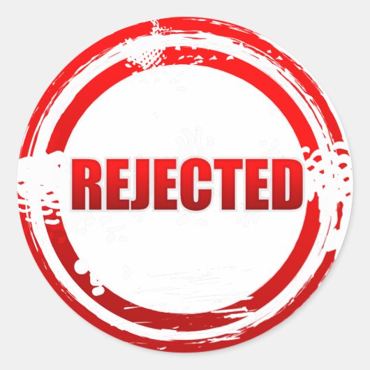 Verworpen Ronde Sticker (Voorkant)