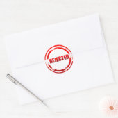 Verworpen Ronde Sticker (Envelop)