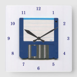 Very Cool Floppy Disk Wall Clock Vierkante Klok