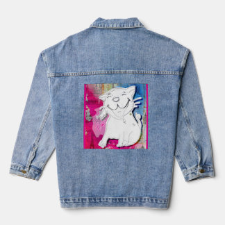 Very Good News Cat Denim Jacket