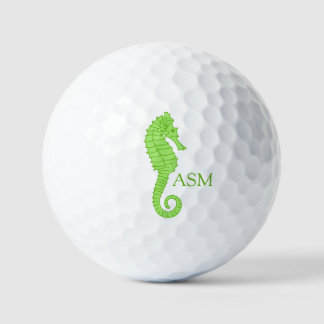 Very Green Seahorse Golf Balls Golfballen