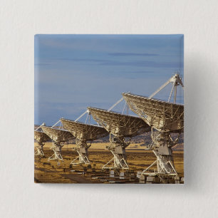 Very Large Array aka National Radio Astronomy Vierkante Button 5,1 Cm