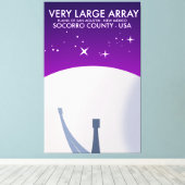 Very Large Array ruimteobservatorium ruimte kunst. Canvas Afdruk (Insitu (Houten vloer))