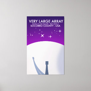 Very Large Array ruimteobservatorium ruimte kunst. Canvas Afdruk