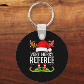 Very Merry X-mas Referee Matching Christmas Sleutelhanger (Voorkant)