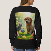 Very nice cat and dog design on Tshirt  (Dos)