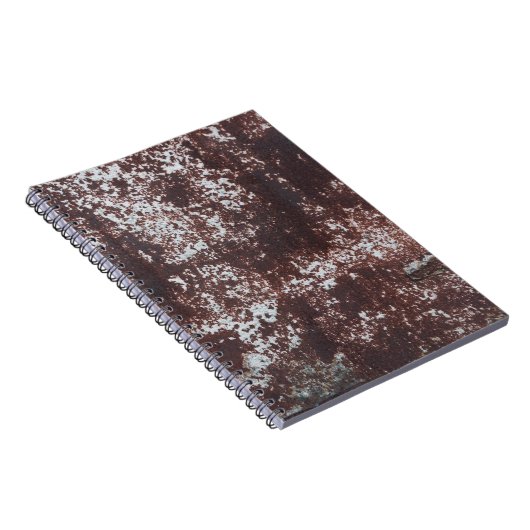 Very old rusted sheet iron. Metaalstructuur Notitieboek (Rechterzijde)