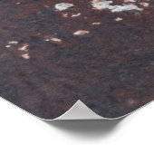 Very old rusted sheet iron. Metaalstructuur Poster (Hoek)