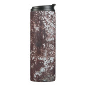 Very old rusted sheet iron. Metaalstructuur Thermosbeker (Gedraaid links)