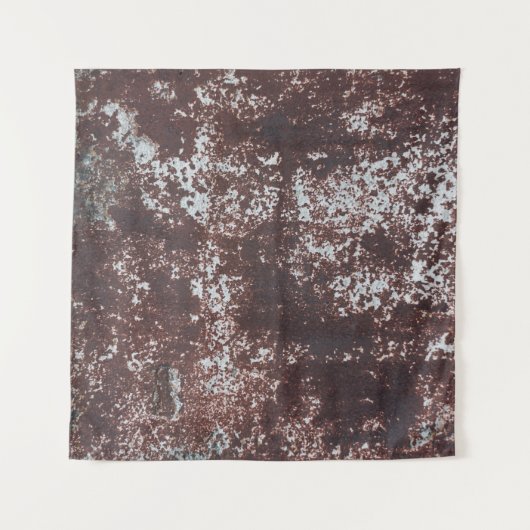 Very old rusted sheet iron. Metaalstructuur Wandkleed (Voorkant (horizontaal))