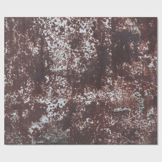 Very old rusted sheet iron. Textured metal surface Cadeaupapier (Vlak)