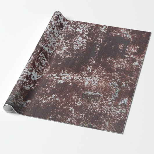 Very old rusted sheet iron. Textured metal surface Cadeaupapier (Uitgerold)