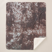 Very old rusted sheet iron. Textured metal surface Sherpa Deken (Voorkant)