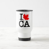 Very Polite Red Black I Love Canada Maple Leaf Reisbeker (Center)