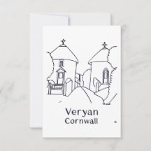 Veryan Roundhouses kaart