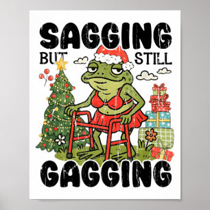 Verzakken maar nog steeds walgen, grappige Kerstme Poster