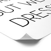 Verzakt, depressief, maar goed gekleed. poster (Hoek)