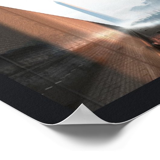 "Verzamel aan de muur" Poster (Hoek)