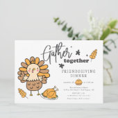 Verzamel een vriendschappelijk diner kaart (Staand voorkant)