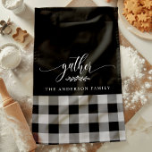 Verzamel Herfst Zwart & Wit Buffalo Check Theedoek