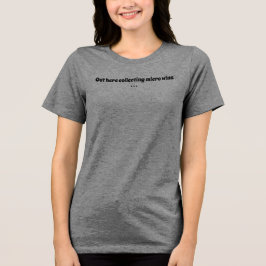 Verzamel Micro Wins Ritmische Levensstijl Tekst Tri-Blend Shirt