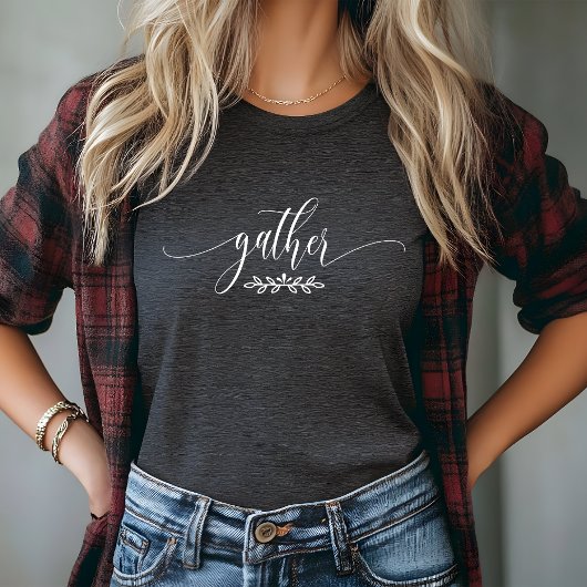 Verzamel Thanksgiving Herfst Botanische Minimalist Tri-Blend Shirt