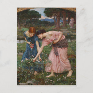 Verzamel Ye Rosebuds terwijl je kunt - Waterhuis Briefkaart